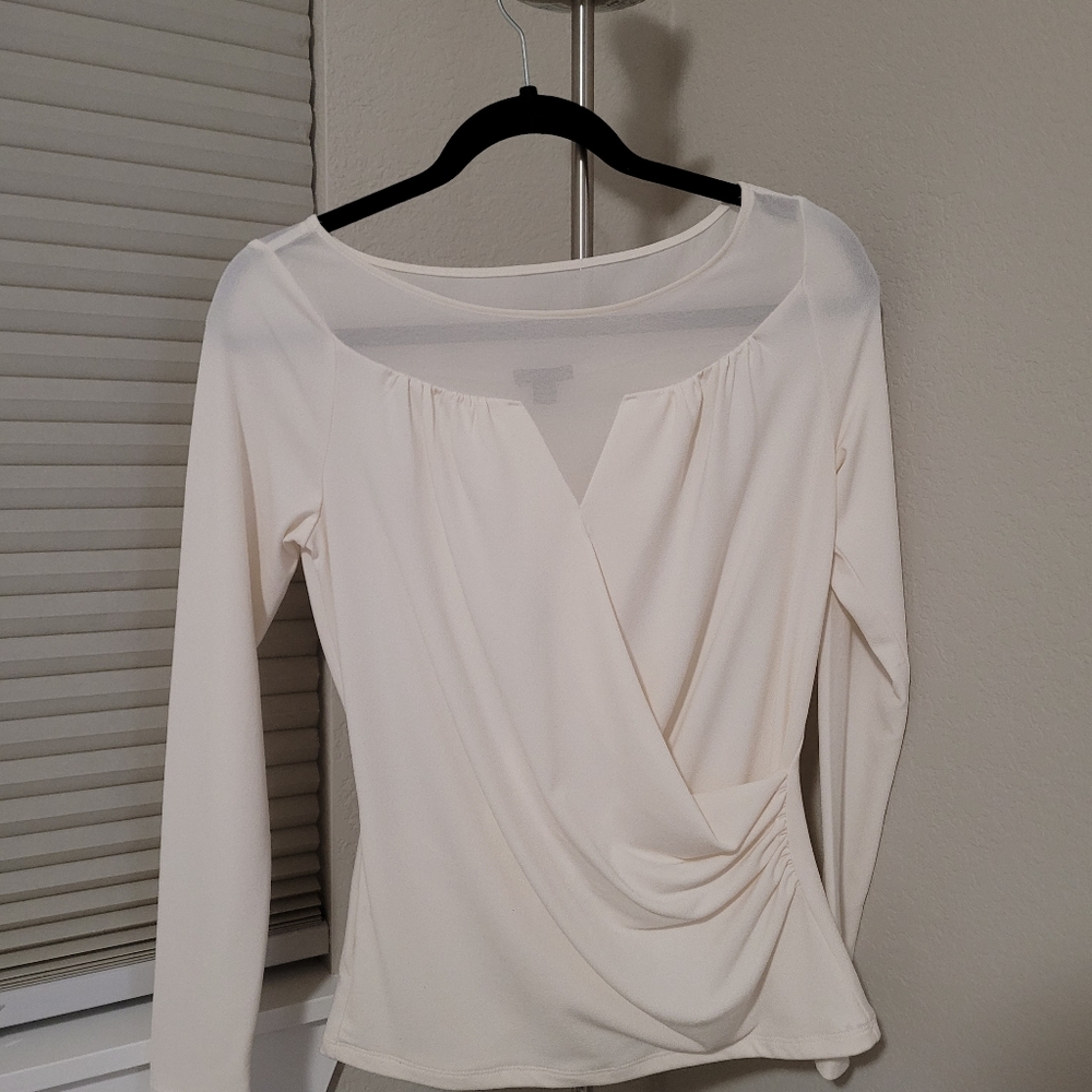 Ann taylor white blouse